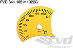 gauge face yellow mph 986 w/o BC