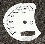gauge face   mph    white     986   with BC