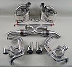 Valved Exhaust System 993 - Brombacher Edition - Street / Race - With Heat - 100 Cell Cats