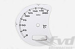 gauge face   mph   white  996/Turbo/GT2/GT3   with BC