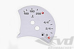 gauge face fuel tank  silver   Boxster/996 (without  BC) US