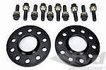 Spacer Set Macan - 10 mm - Black - Hub Centric - Sold as a Pair