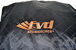 Brombacher Exclusiv Cover 981 Boxster S (14-) schwarz, Naht orange mit Logo "Boxster S" + Tasche