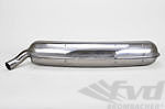 Muffler 911  1975-89 - Street - Stainless Steel - 1 in x 1 out - Ø 60 mm (2.36") Tip
