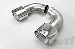 Competition Exhaust System 997.1 GT2 + 650 HP - Brombacher - Stainless Steel - Catalytic Bypass