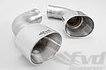 Competition Exhaust System 997.1 GT2 + 650 HP - Brombacher - Stainless Steel - Catalytic Bypass