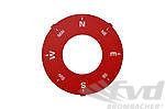 FVD Brombacher Compass Instrument Face 958.1 Cayenne GTS - Guards Red - English Version