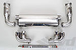 Race Exhaust System 997.1 Turbo - Brombacher - Stainless Steel - Catalytic Bypass - With Tips