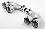 Sport Muffler 997.2 Turbo "+650PS"  (Sound Version), 100 Cell Cats, with tips (4x90mm)