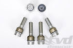 Wheel Lock Kit - 11 mm Front + 15 mm Rear Spacers - Silver