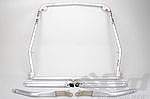Roll Bar 911 / 930 - Aluminum - Coupe - Without Sunroof - Bolt-in - X Diagonal and Tunnel Support