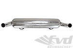 Muffler 911 T/E/S  1/1963-7/1973 - Street - Stainless Steel - 2 in x 2 out - Ø 70 mm (2 3/4") Tips