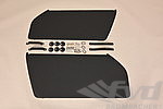 RS Inner Door Panel Set 911 / 930 / 964 / 993 - Leather - Black Door Pulls