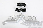 High Flow Y Pipe 997.2 Turbo / Turbo S - Silver - For Upgraded Intercooler
