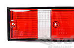 Tail Light Lens Set 911 / 930  1969-89 - USA - Red Lenses with Black Trim