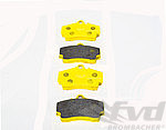 Racing Brake Pad Set - PAGID - RSL1 - YELLOW - REAR - 2406 RSL1 - 15.5 mm