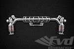 Valved Sport Exhaust System 991.1 / 991.2 Turbo / S - Capristo - 200 Cell Cats - For OEM Tips