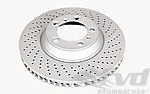 Brake disc front right 996GT2, 996GT3/RS 04-05, 997GT3 07-09, Ø350x34 mm