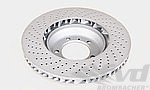 Brake disc front right 996GT2, 996GT3/RS 04-05, 997GT3 07-09, Ø350x34 mm