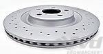 Brake disc drilled " Sport Z " left and right rear 17" ( 330 x 22cm )