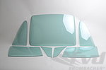 Jeu vitres macrolon 911 74-89 / 964 90-94 pour joints de série (vert/ép.3 mm)