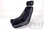 Classic RS Sitz mit Kopfstütze- Bezug Cord schwarz innen , Kunstleder Schwarz aussen
