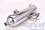 Street Muffler 986 Boxster / S  2000-04 - Stainless Steel - Dual 3" (76 mm) Tips - EEC Approval