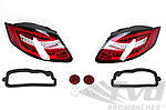 LED Taillight Set 987.1 Boxster / Cayman - Red / Crystal - European ECE Approved for Street Use - E4