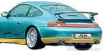 Rear spoiler GT3 Cup kevlar - for paint - without gurney