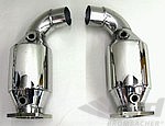 Sport Catalytic Set 997.1 GT2 / 997.2 GT2 RS - 100 Cell Tri-Metallic - For Original Exhaust