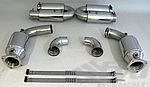 Sport Muffler 997 GT2"+650PS"  (Sound Version), Stainless Steel, 100 Cell Cats