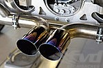 Center Muffler Bypass in Titanium for 997 GT3/RS  with Tips Ø 3" (76mm)