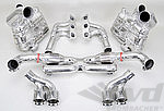 Race Exhaust System 997.2 - Brombacher Edition - Catalytic Bypass - Dual Round 3.5" (90 mm) Tips