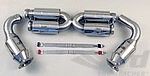Competition Exhaust System 997.1 GT2 + 650 HP - Brombacher - Stainless Steel - 200 Cell HD - No Tips