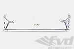 FVD Brombacher Strut Brace 986 / 996 - Front - Adjustable - Silver / Silver