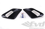 Ram Air Side Inlet Set 997.1 Turbo and 997.2 Turbo / S / GT2 / GT2 RS - Moshammer - Black