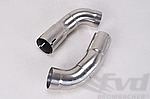 Valved Sport Exhaust System 991.1 / 991.2 Turbo / S - Capristo - Cat Bypass - For OEM Tips
