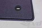 Floor Mat Set 911 / 930 - Jakarta - Metro Blue Edging -  Metro Blue Stitching - Includes Fastener