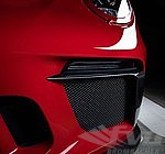 TechArt Front Bumper Air Blade Insert Set 991.2 GT3 / GT3 RS - Visible Carbon - Glossy Finish