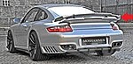 Rear Wing 997.1 Turbo and 997.2 Turbo / S - Moshammer - Black, for Paint