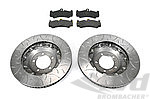 Brembo Type III Slotted Rotor Set 997.1 Turbo and 997.2 Turbo / S - FRONT - 380 x 34 mm - For PCCB