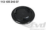 Centre de roue BBS noir, logo or, optique 3D - Ø70,6mm
