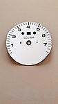 gauge face 965 3.6 L / 993 Turbo - White - red area starts at 6800