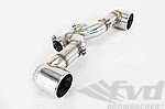 Exhaust Tips for Rear Diffuser 718 Boxster / Cayman - FVD Clubsport Tribute Series - Stainless Steel