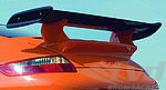 Rear Spoiler Kevlar 997 GT3 RS Tribute incl. air scoops - Wing Blade/Flaps Varnished Carbon - 1400mm
