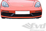 Front Grill Set 718 Boxster GTS + Cayman GTS - Complete - Black - For Adaptive Cruise Control (ACC)