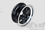 Classic-Design Wheel - 7x17 ET23.3 Black + Polished Lip