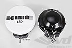 Cibie LED Spot Light Set - Ø 180mm - Case satin black, white cover
