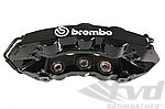 Sport Brake System -FRONT- BREMBO GT -6 Piston-Slotted- Size 380x32mm-Check for PCCB,Caliper Black