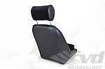 Classic RS Sitz mit Kopfstütze- Bezug Cord schwarz innen , Leder Schwarz aussen